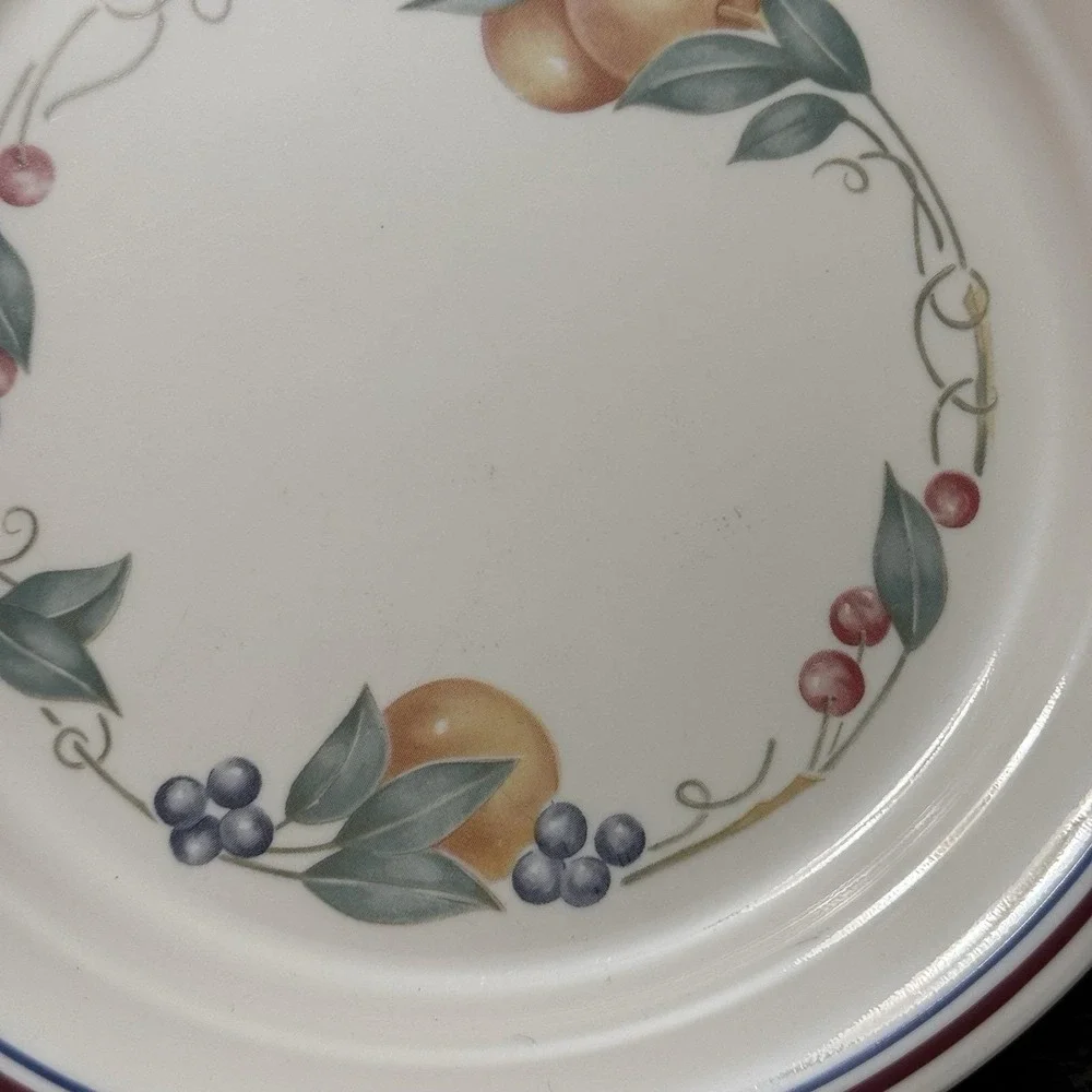 Lot Set of‎ 3 Vintage Corelle Abundance Luncheon Side or Salad Plates 8.5